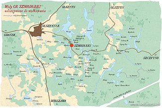 Mapa łowisk wędkarskich Szwaderki
